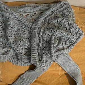 Chic Light Gray Knit Poncho